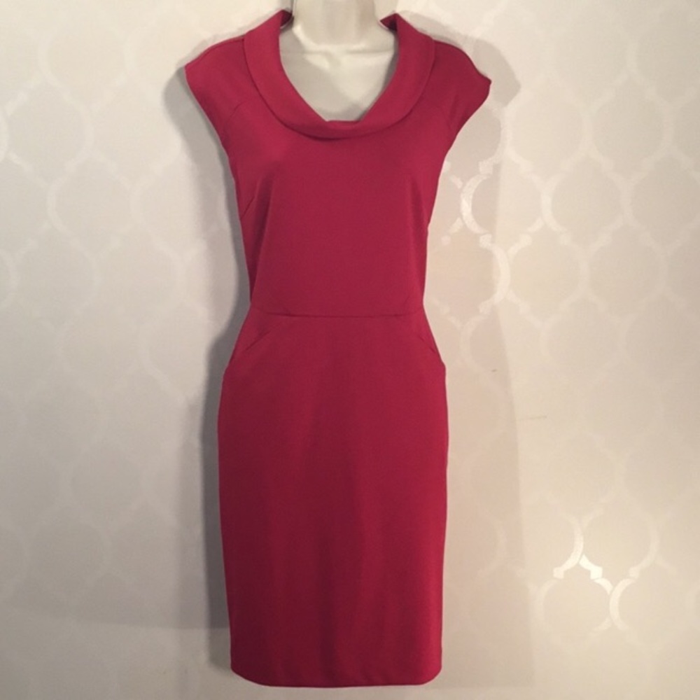 Banana Republic ponte knit cowl neck dress Sz 2